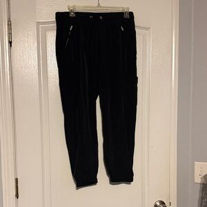 NYC Black Track Joggers with Zip Pockets